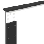 vidaXL Rám postele Čierna 100 x 200 cm Kompozitné drevo – Obrázok 11