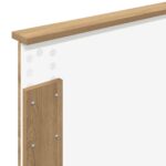 vidaXL Rám postele Remeselnícky dub 100 x 200 cm Kompozitné drevo – Obrázok 11