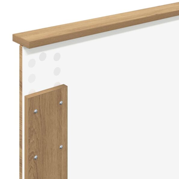 vidaXL Rám postele Remeselnícky dub 100 x 200 cm Kompozitné drevo – Obrázok 11