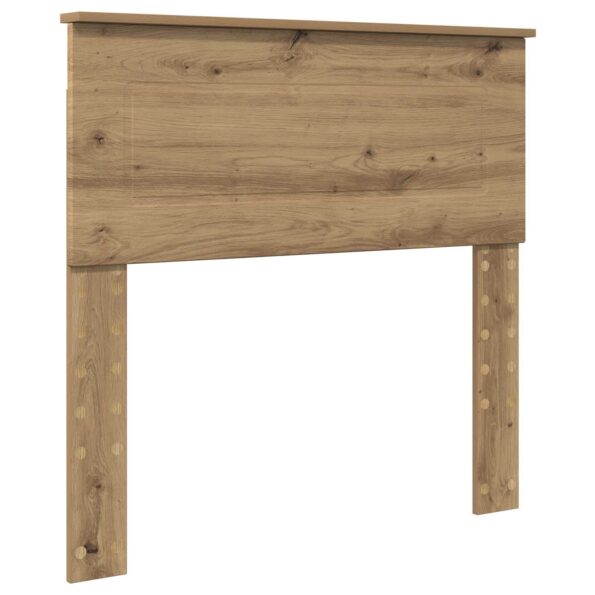vidaXL Rám postele Remeselnícky dub 100 x 200 cm Kompozitné drevo – Obrázok 6