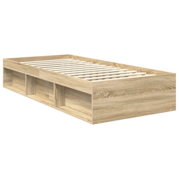 vidaXL Rám postele Sonoma dub 90 x 200 cm Kompozitné drevo – Obrázok 5