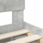vidaXL Rám postele Betónová 90 x 200 cm Kompozitné drevo – Obrázok 10