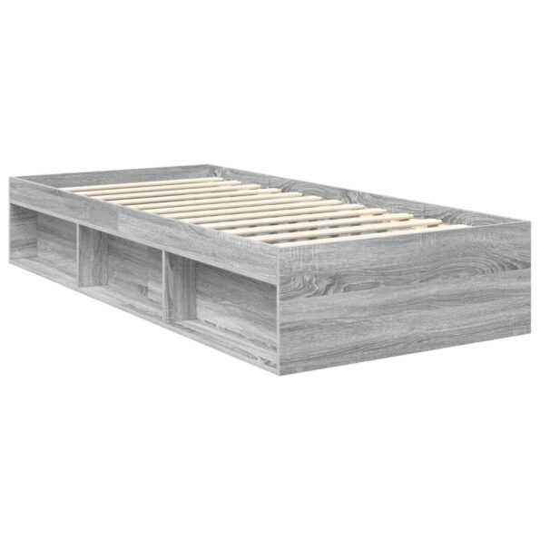 vidaXL Rám postele Sivý Sonoma 90 x 200 cm Kompozitné drevo – Obrázok 5