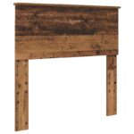 vidaXL Rám postele Staré drevo 90 x 200 cm Kompozitné drevo – Obrázok 6