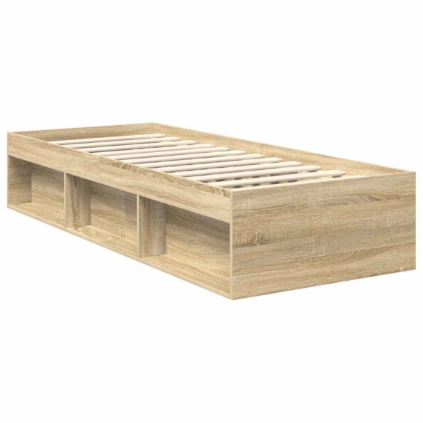 vidaXL Rám postele Sonoma dub 75 x 190 cm Kompozitné drevo – Obrázok 5