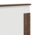 vidaXL Rám postele Hnedý dub 120 x 190 cm Inžinierske drevo – Obrázok 12
