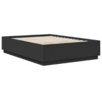 vidaXL Rám postele Čierna 150 x 200 cm Kompozitné drevo – Obrázok 6