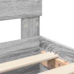 vidaXL Rám postele Sivý Sonoma 150 x 200 cm Kompozitné drevo – Obrázok 11