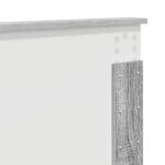 vidaXL Rám postele Sivý Sonoma 150 x 200 cm Kompozitné drevo – Obrázok 12