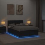 vidaXL Rám postele Čierna 120 x 190 cm Kompozitné drevo – Obrázok 4