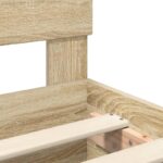vidaXL Rám postele Sonoma dub 100 x 200 cm Kompozitné drevo – Obrázok 11