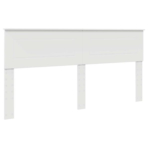 vidaXL Rám postele s čelnou doskou Biela 180 x 200 cm Kompozitné drevo – Obrázok 6