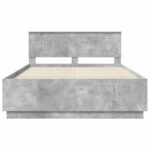 vidaXL Rám postele Betónová šedá 160 x 200 cm Kompozitné drevo – Obrázok 7
