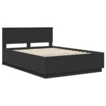 vidaXL Rám postele Čierna 150 x 200 cm Kompozitné drevo – Obrázok 4