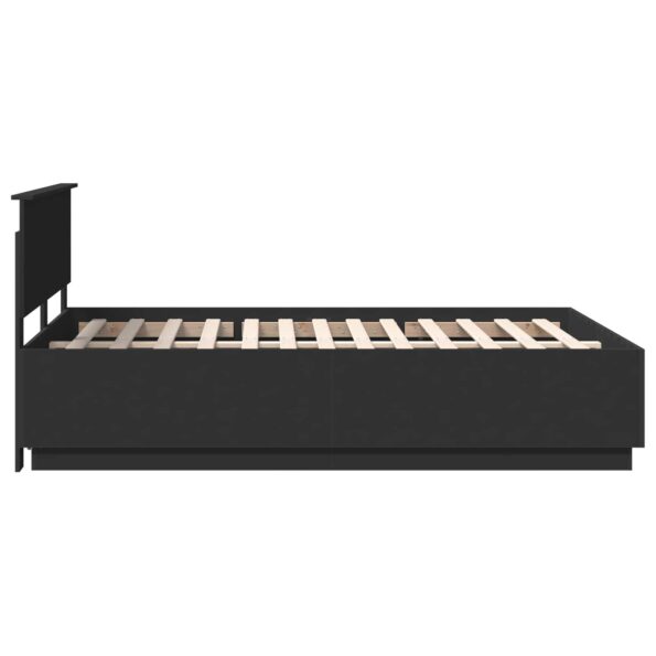 vidaXL Rám postele Čierna 150 x 200 cm Kompozitné drevo – Obrázok 8