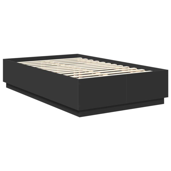 vidaXL Rám postele Čierna 120 x 190 cm Kompozitné drevo – Obrázok 5