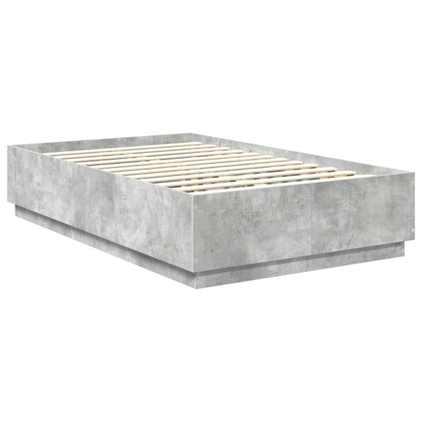 vidaXL Rám postele Betónovo sivá 120 x 190 cm Kompozitné drevo – Obrázok 5