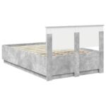 vidaXL Rám postele Betónovo sivá 120 x 190 cm Kompozitné drevo – Obrázok 9
