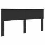 vidaXL Rám postele Čierna a strieborná 200 x 200 cm Kompozitné drevo – Obrázok 7