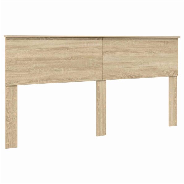 vidaXL Rám postele Sonoma dub 200 x 200 cm Kompozitné drevo – Obrázok 7