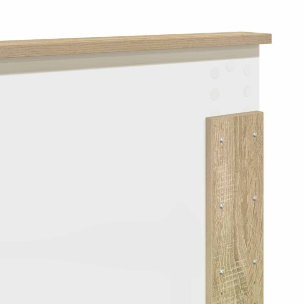 vidaXL Rám postele Sonoma dub 140 x 190 cm Kompozitné drevo – Obrázok 12