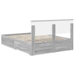 vidaXL Rám postele Sivý Sonoma 140 x 190 cm Kompozitné drevo – Obrázok 10