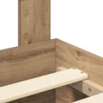 vidaXL Rám postele Remeselný dub 120 x 190 cm Kompozitné drevo – Obrázok 11