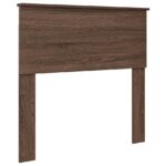 vidaXL Rám postele Hnedý dub a striebro 100 x 200 cm Kompozitné drevo – Obrázok 6