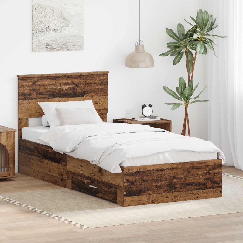 3408324_1.jpg vidaXL Rám postele Staré drevo 90 x 200 cm Kompozitné drevo – Obrázok 1