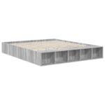 vidaXL Rám postele Sivý Sonoma 200 x 200 cm Kompozitné drevo – Obrázok 5