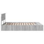 vidaXL Rám postele Sivý Sonoma 150 x 200 cm Kompozitné drevo – Obrázok 8