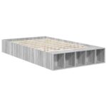 vidaXL Rám postele Sivý Sonoma 120 x 190 cm Kompozitné drevo – Obrázok 5
