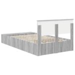vidaXL Rám postele Sivý Sonoma 120 x 200 cm Kompozitné drevo – Obrázok 9