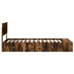 vidaXL Rám postele s poličkou Dymová dub 90 x 190 cm Kompozitné drevo – Obrázok 8