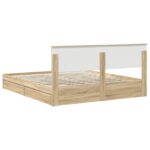 vidaXL Úložná posteľ Sonoma dub 180 x 200 cm Kompozitné drevo – Obrázok 10