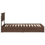 vidaXL Úložná posteľ Hnedý dub 90 x 190 cm Kompozitné drevo – Obrázok 8