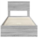 vidaXL Úložná posteľ Sivý Sonoma 90 x 200 cm Kompozitné drevo – Obrázok 6
