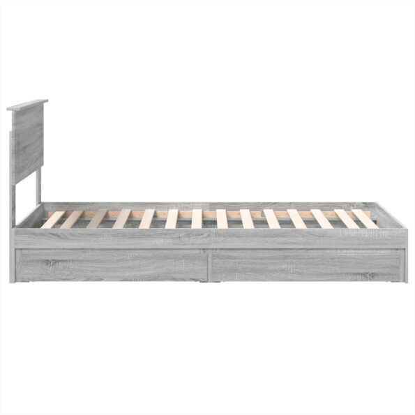 vidaXL Úložná posteľ Sivý Sonoma 90 x 200 cm Kompozitné drevo – Obrázok 7