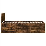 vidaXL Ležadlo Dymový dub a čierna 100 x 200 cm Kompozitné drevo – Obrázok 9