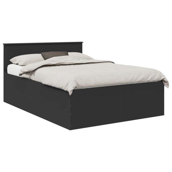 vidaXL Rám postele Čierna 160 x 200 cm Kompozitné drevo – Obrázok 2