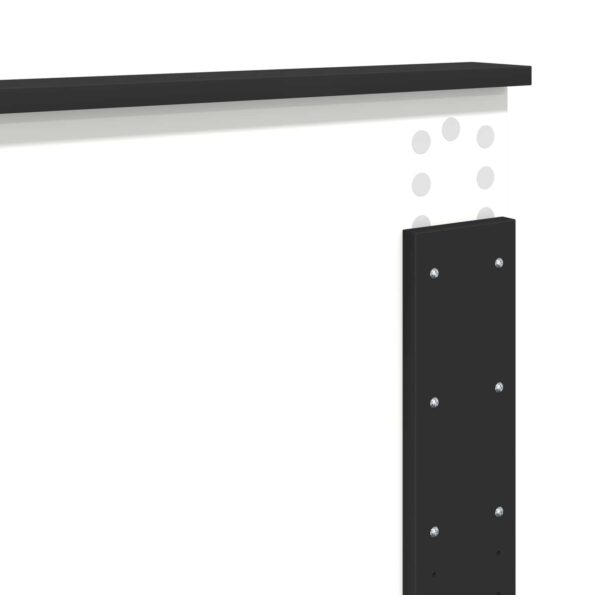 vidaXL Rám postele Čierna 150 x 200 cm Kompozitné drevo – Obrázok 11