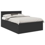 vidaXL Rám postele Čierna 150 x 200 cm Kompozitné drevo – Obrázok 2