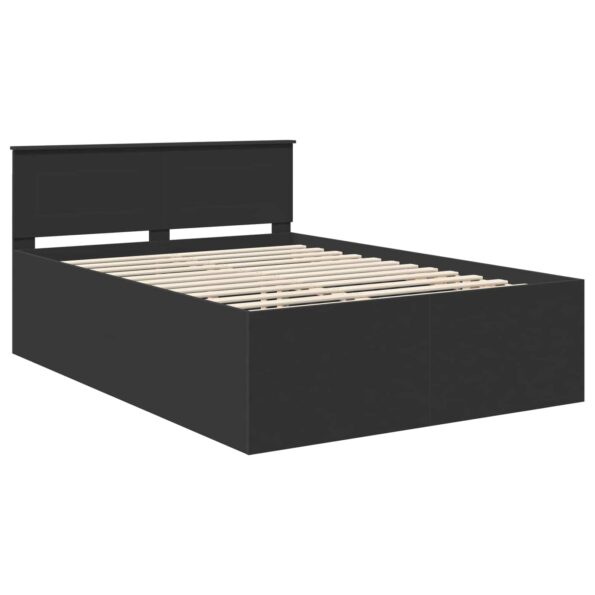 vidaXL Rám postele Čierna 150 x 200 cm Kompozitné drevo – Obrázok 4