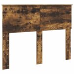 vidaXL Rám postele Dymová dub 135 x 190 cm Kompozitné drevo – Obrázok 6