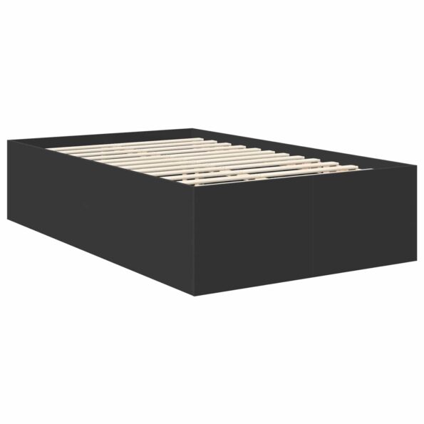 vidaXL Rám postele Čierna 120 x 190 cm Kompozitné drevo – Obrázok 5