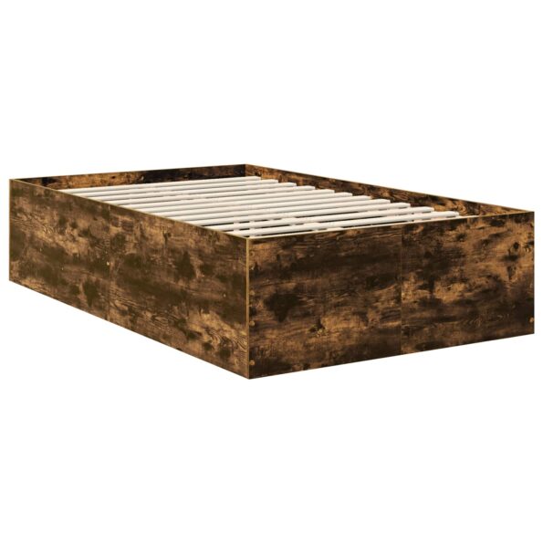 vidaXL Rám postele Dymová dub 120 x 190 cm Kompozitné drevo – Obrázok 5