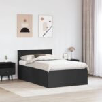 vidaXL Rám postele Čierna 120 x 200 cm Kompozitné drevo – Obrázok 3