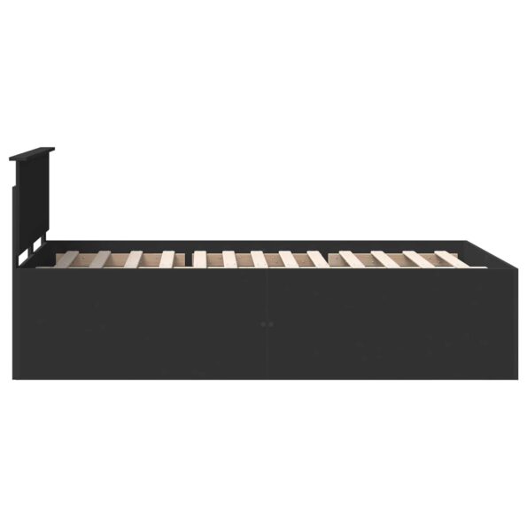 vidaXL Rám postele Čierna 120 x 200 cm Kompozitné drevo – Obrázok 8