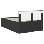 vidaXL Rám postele Čierna 120 x 200 cm Kompozitné drevo – Obrázok 9