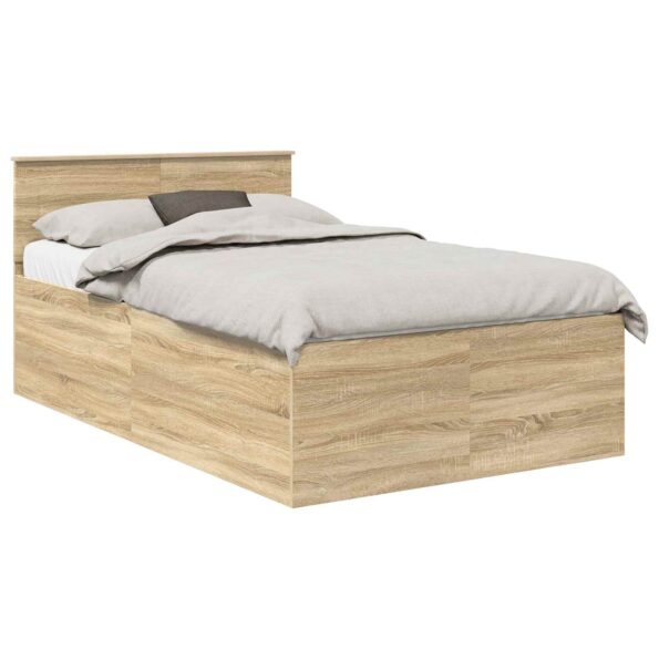 vidaXL Rám postele Sonoma dub 120 x 200 cm Kompozitné drevo – Obrázok 2